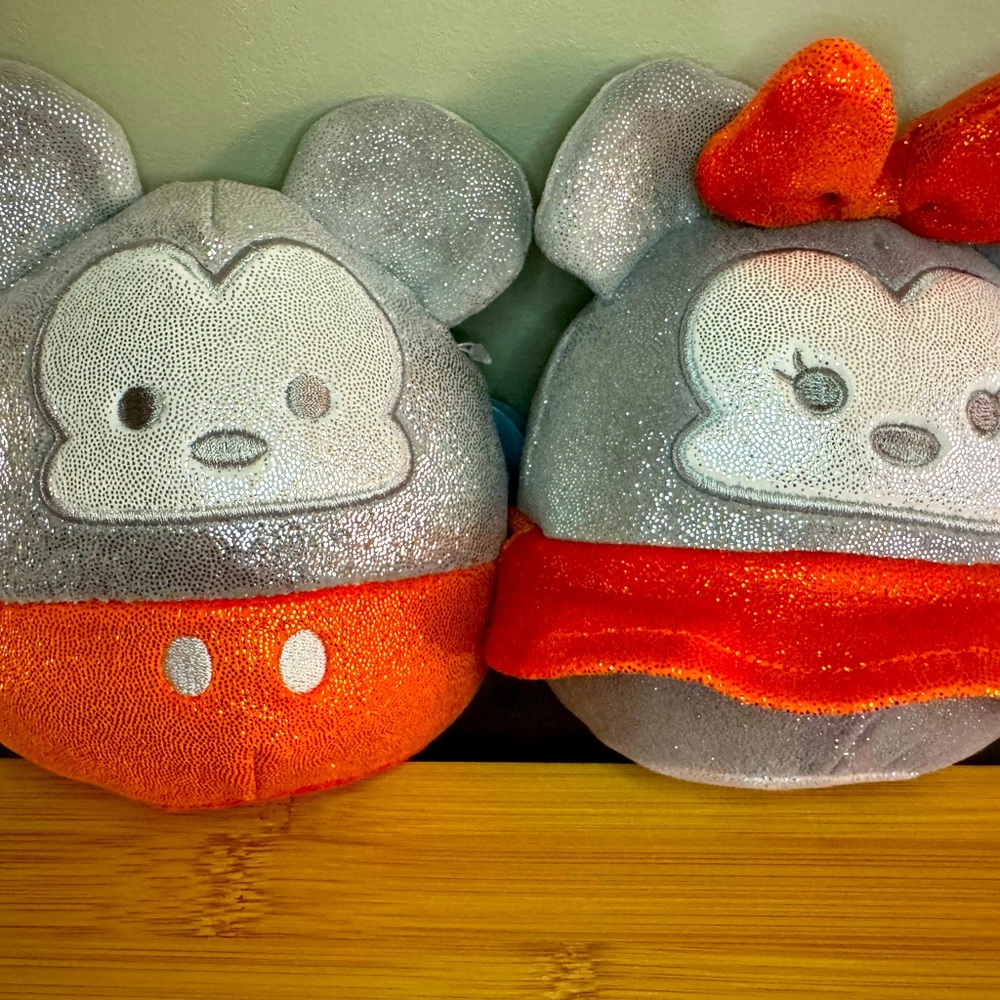 NEW. Squishmallow 5” Mickey & Minnie 100Years Anniversary Celebration Disney